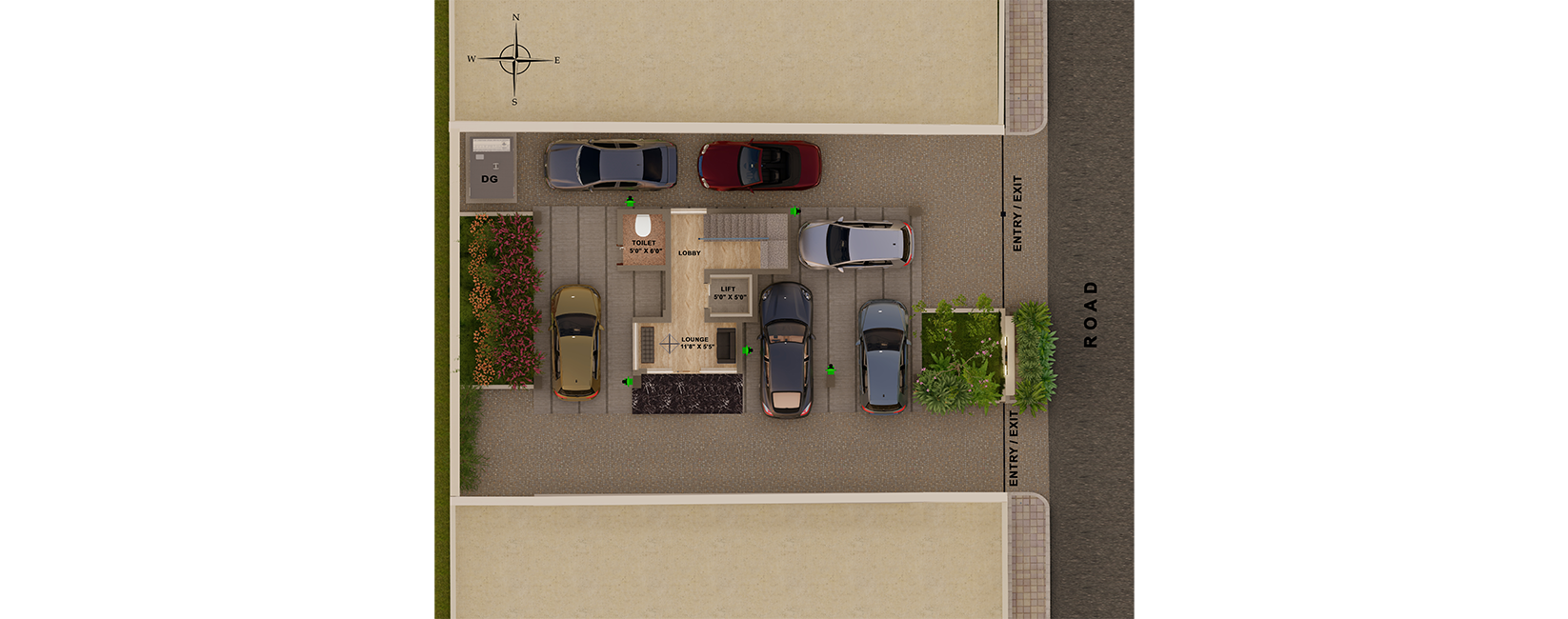 Car Parking 2D Plan